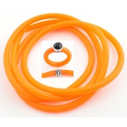 Siliconen buna koord rond ± 5mm - Oranje